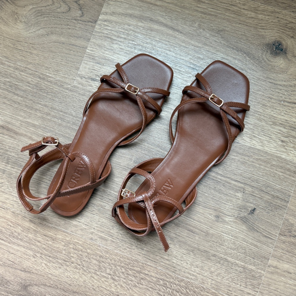 J.Crew Brown Capri Buckle Sandal